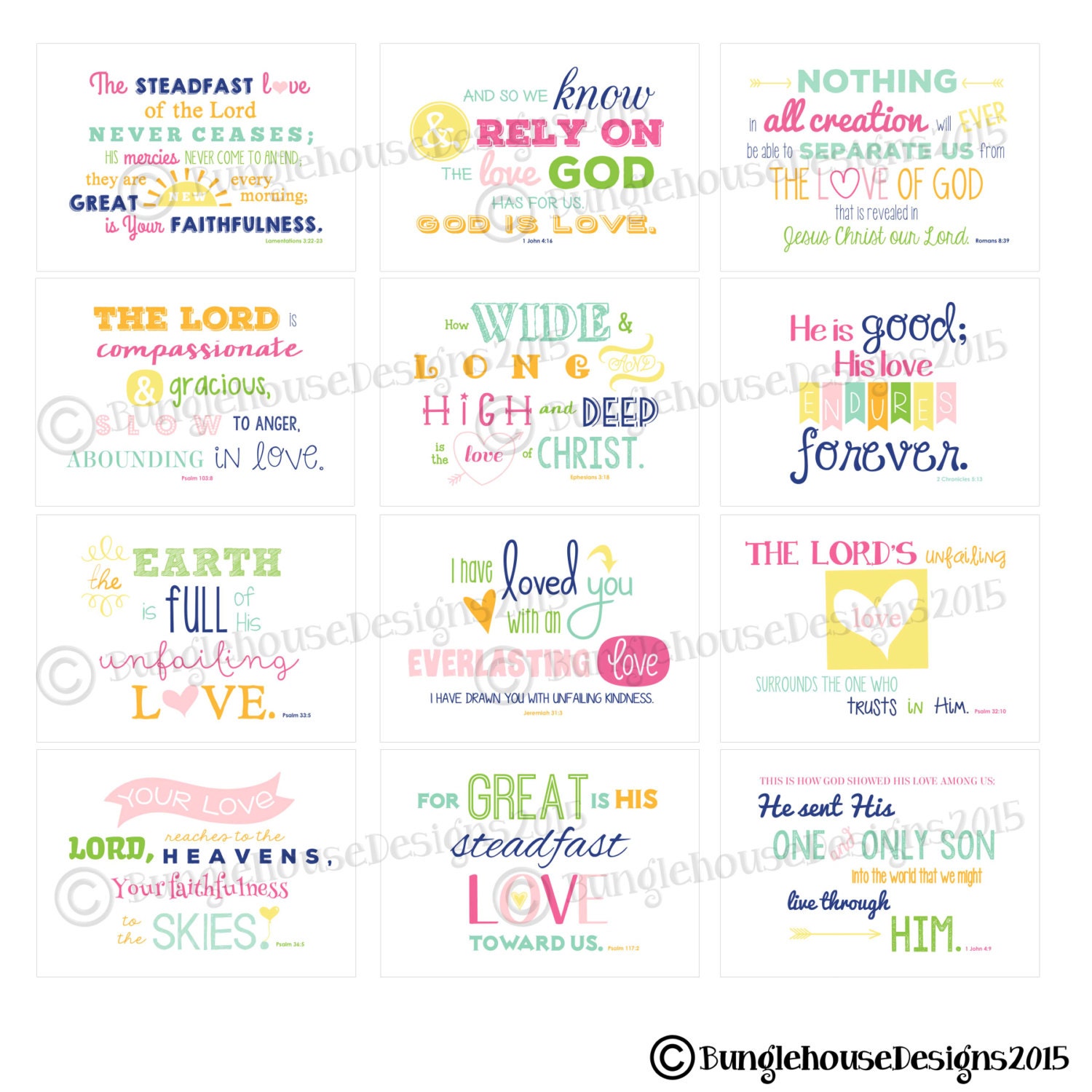 Printable Scripture Wall Art Monthly Scripture Encouragement - Etsy