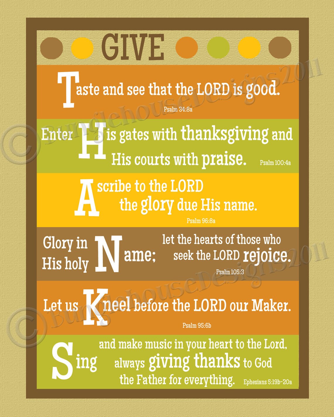 Give Thanks Printable Thanksgiving Wall Art DIY PRINTABLE Etsy