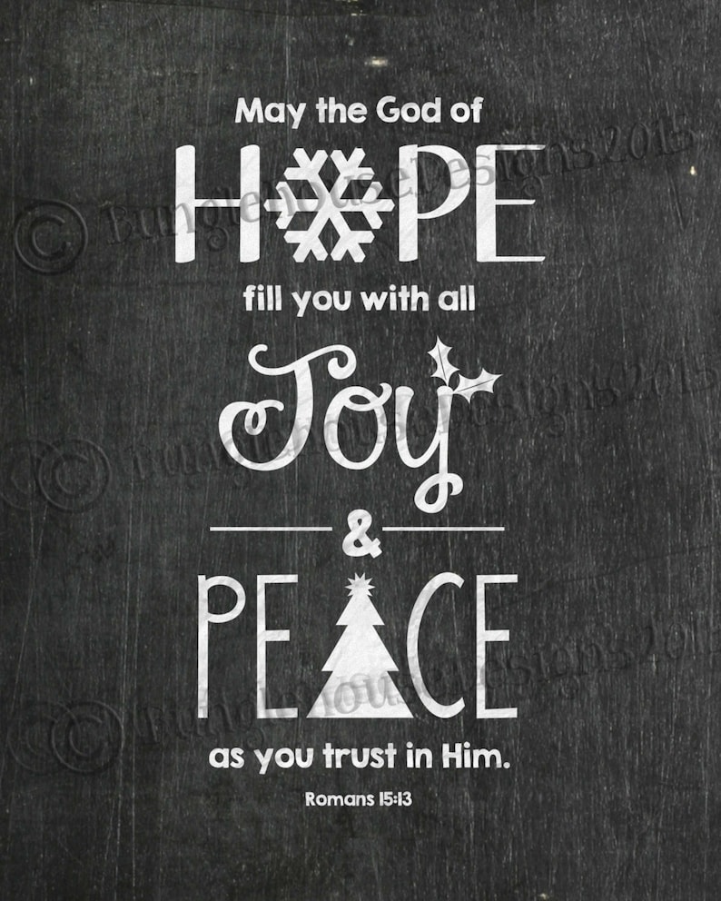 Christmas Chalkboard Bible Verse Wall Art DIY PRINTABLE Etsy