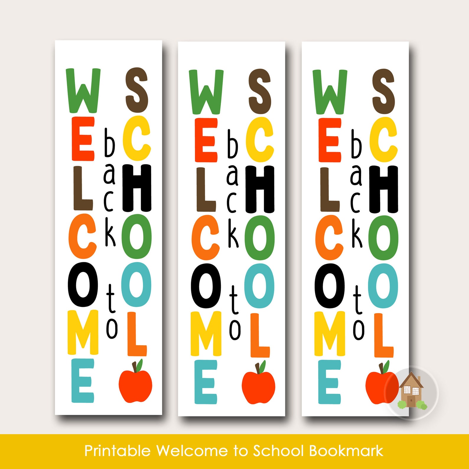 Welcome Back Bookmarks Welcome Back to School Printable Bookmark | Cute and Simple Printable ...