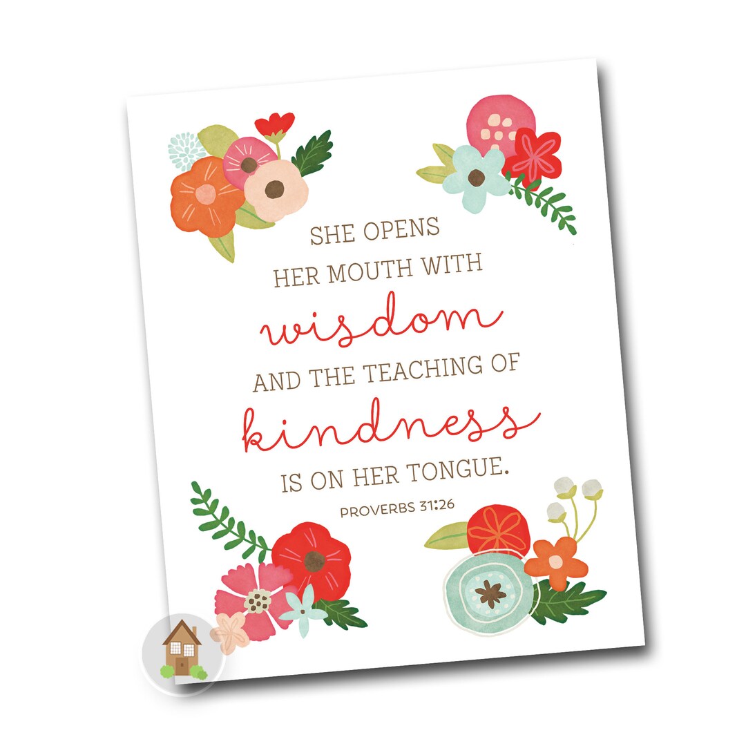 Instant Download | Mother's Day Printable | Bible Verse Wall Art | DIY ...