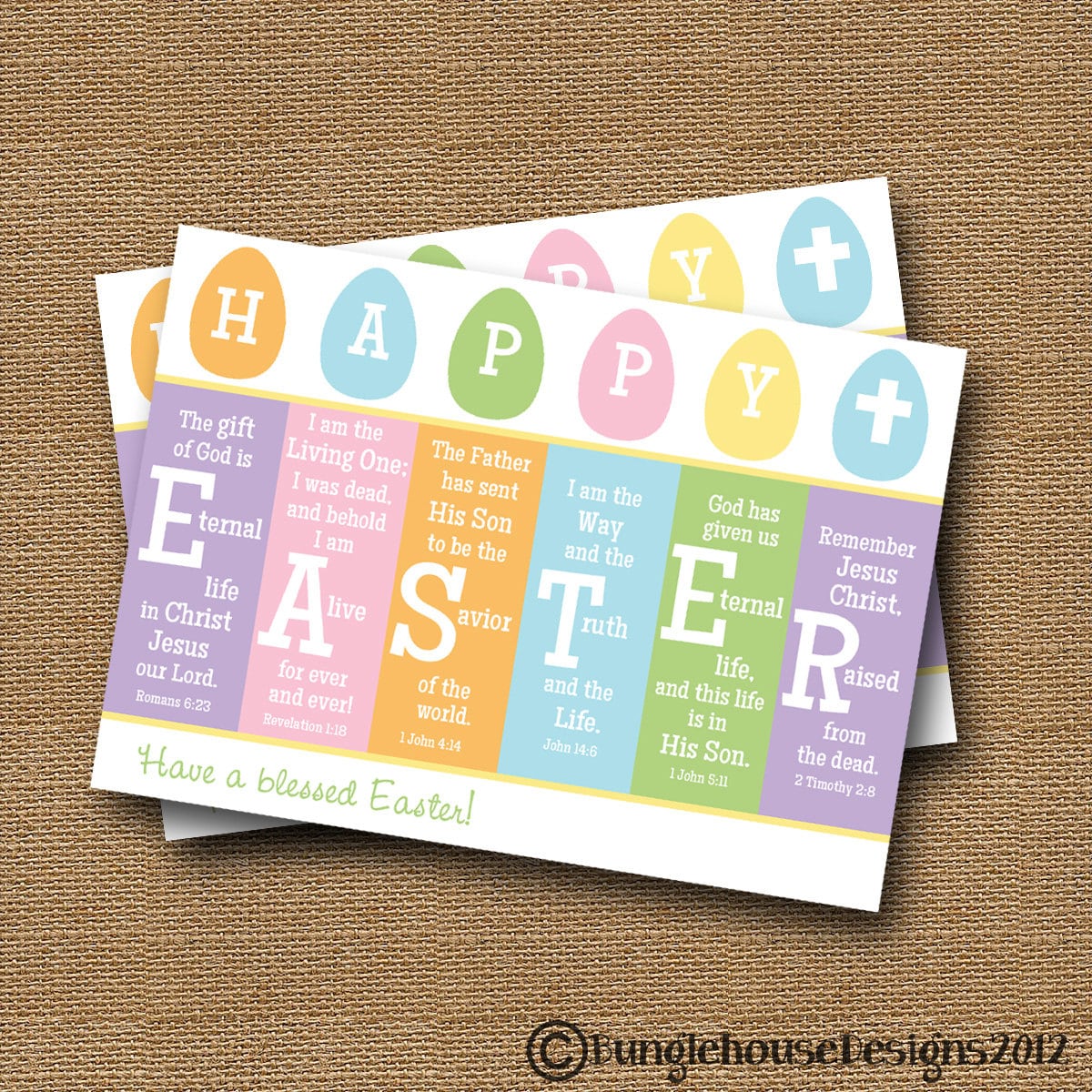 Scripture Easter Card Printable Easter Card DIY PRINTABLE - Etsy