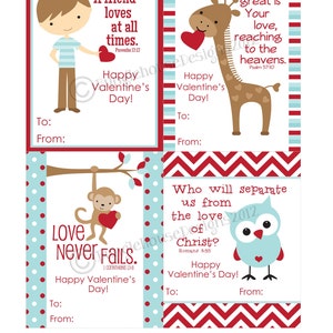 Kids Valentines DIY PRINTABLE Boys Classroom Valentines Valentines for ...