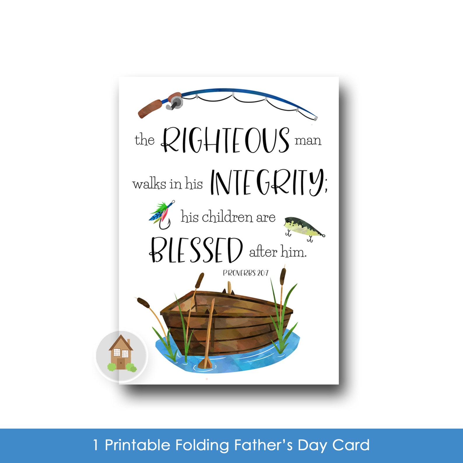 Printable Father's Day Card Christian Father Scripture - Etsy