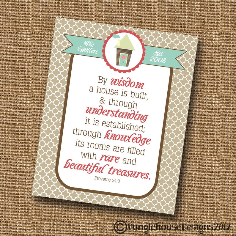 Housewarming Gift Printable Bible Wall Art Christian 8x10 - Etsy