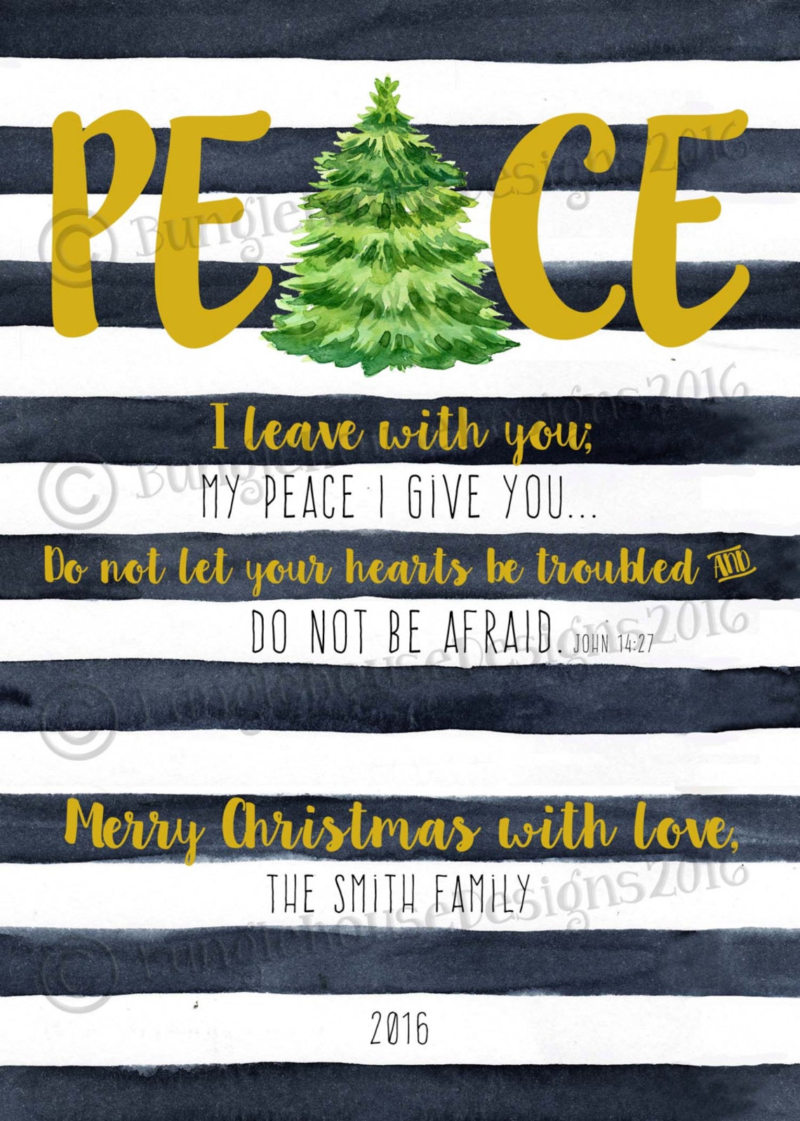 Peace Christmas Card Religious Holiday Card Digital | Etsy