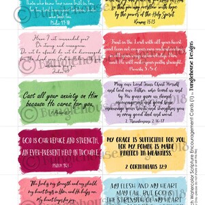 Bundle of Printable Scripture Encouragment Cards (set of 64) - Etsy