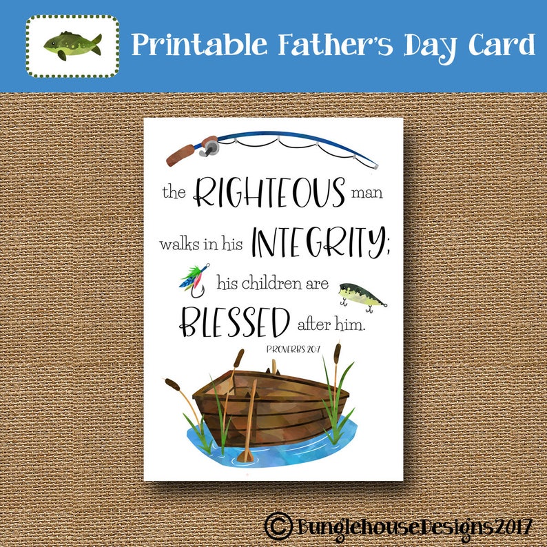 printable fathers day card christian father scripture etsy