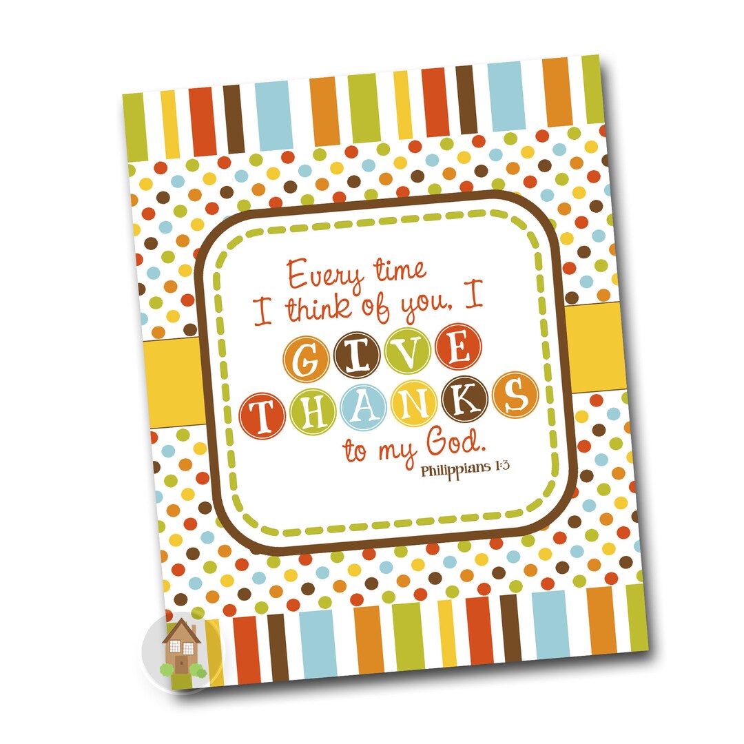 Instant Download Thanksgiving Printable Wall Art Give - Etsy