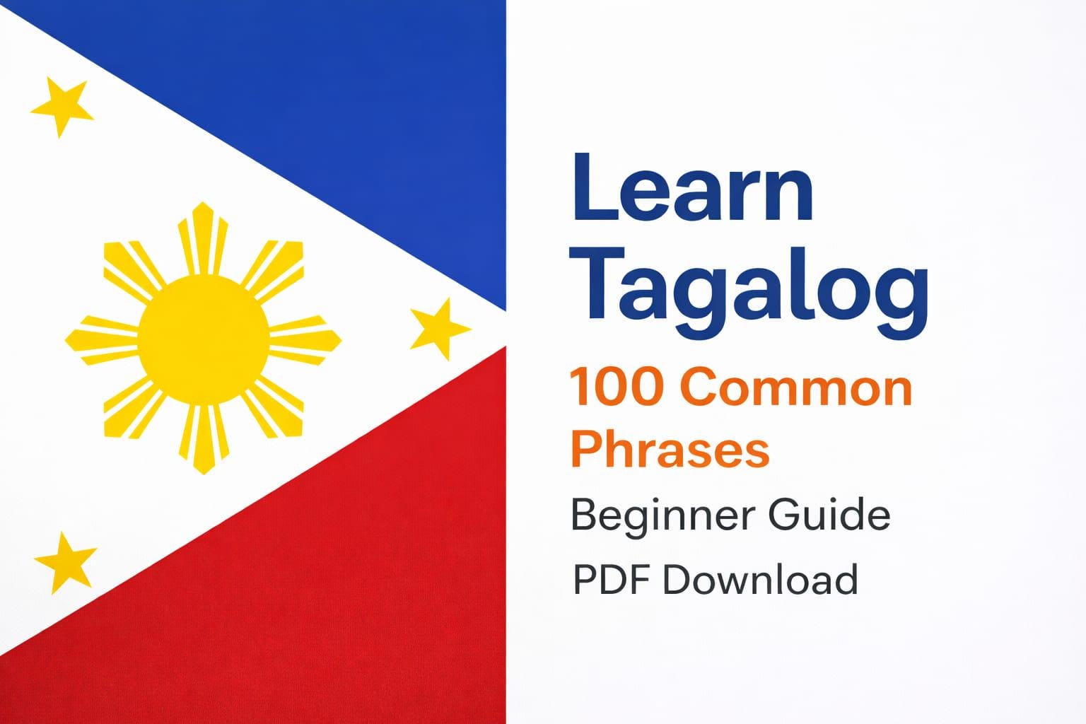 Learn Tagalog Fast – 100 Common Filipino Phrases PDF Guide for ...