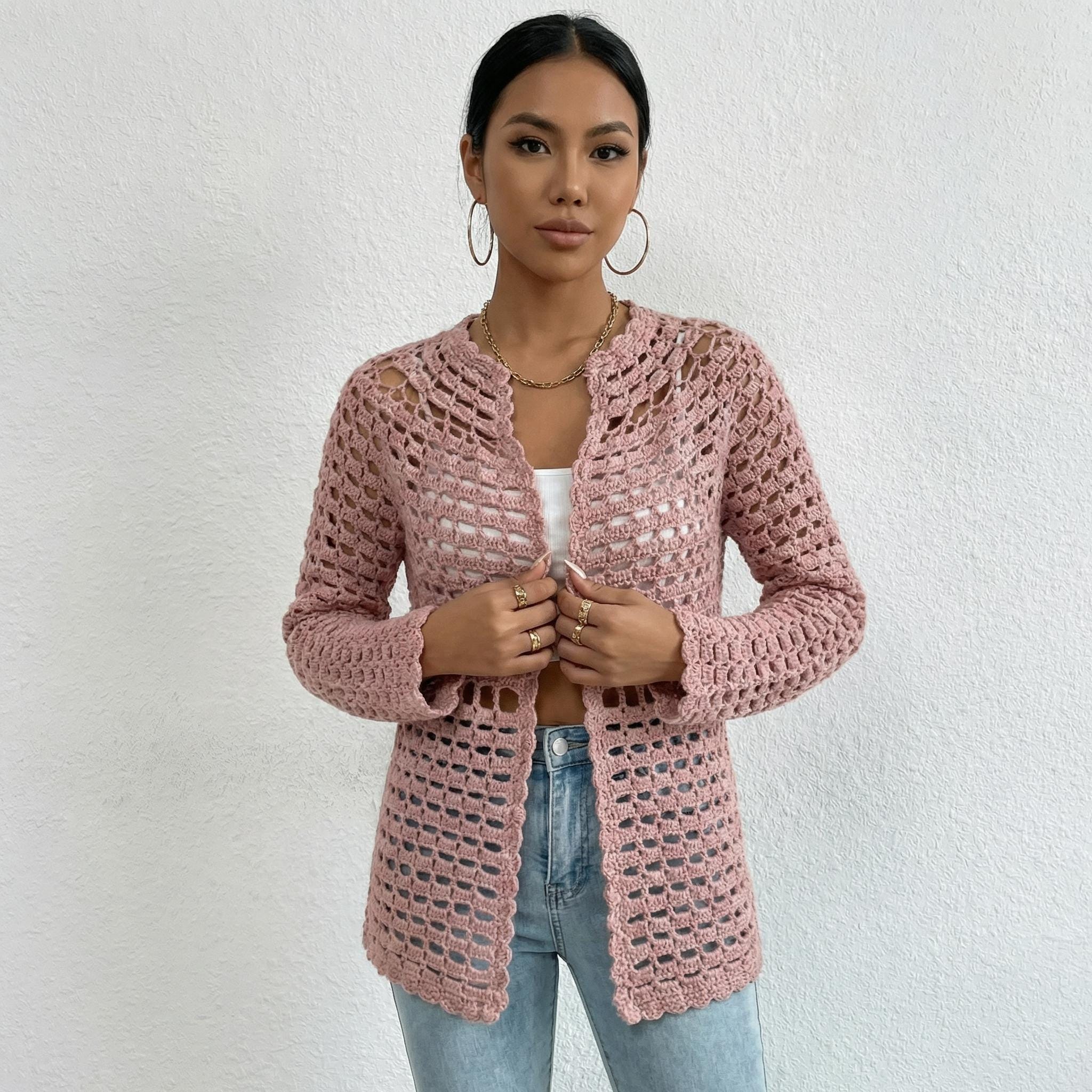 Modern Mesh Summer Cardigan