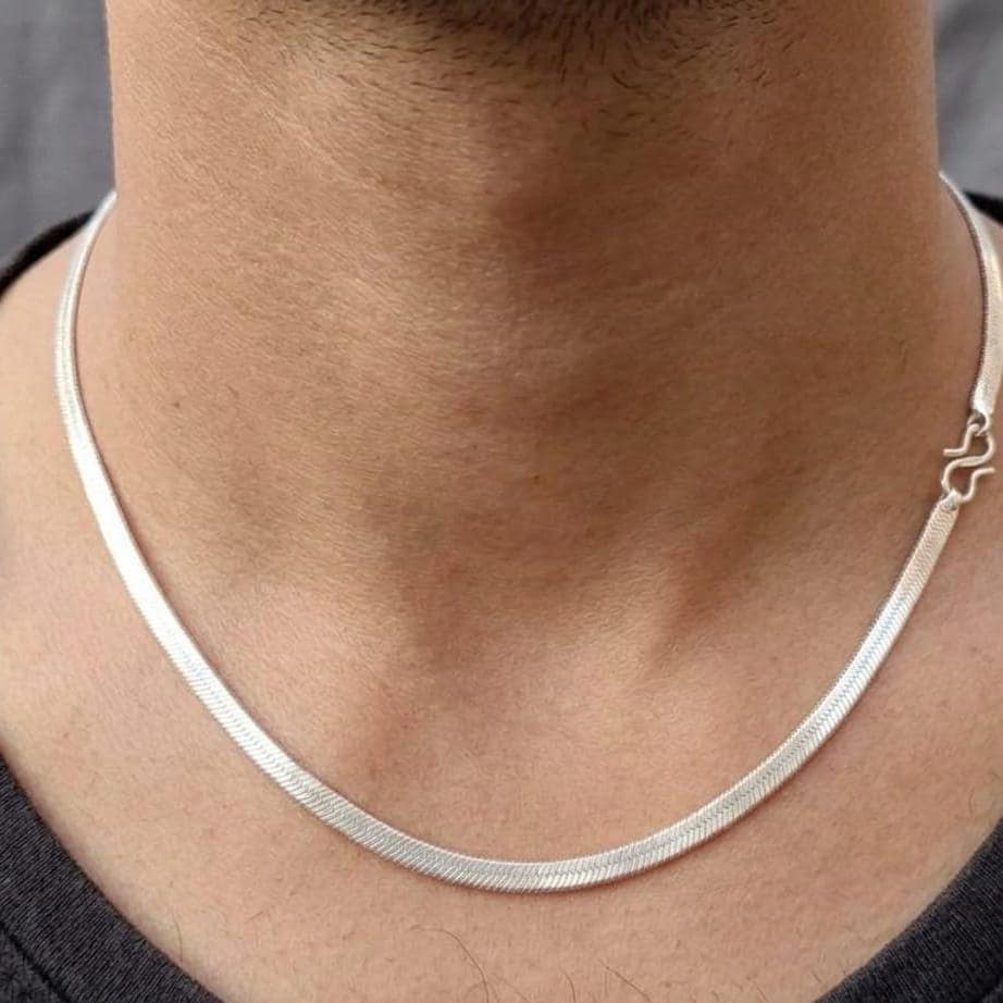 Silver Snake Necklace - Etsy