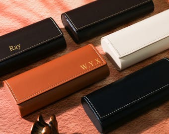 Benutzerdefinierte faltbare Brillenetui für Männer & Frauen, personalisierte Sonnenbrillenbox, Geschenk für Männer, Trauzeugen Geschenk, Papa Geschenk, Mama Geschenk, Werbegeschenke