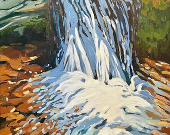 Small Waterfall, Northern Pennsylvania 40x32
