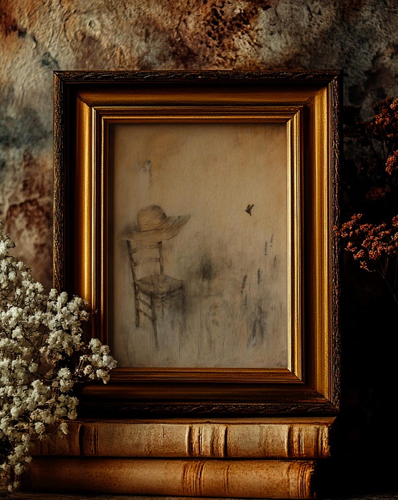 Rustic Cottagecore Printable Art Set, Neutral Country Life Sketches ...