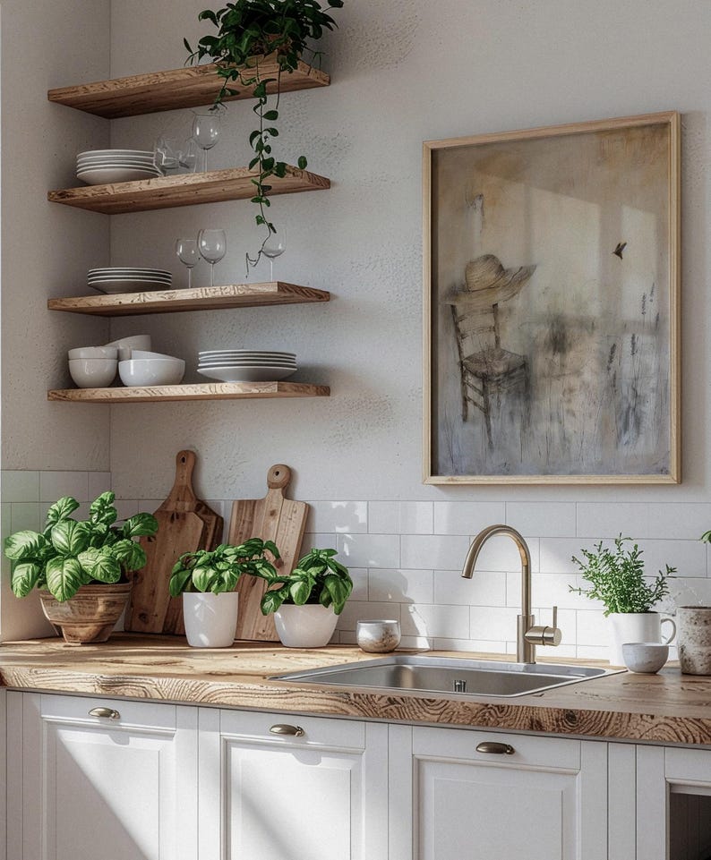 Rustic Cottagecore Printable Art Set, Neutral Country Life Sketches ...