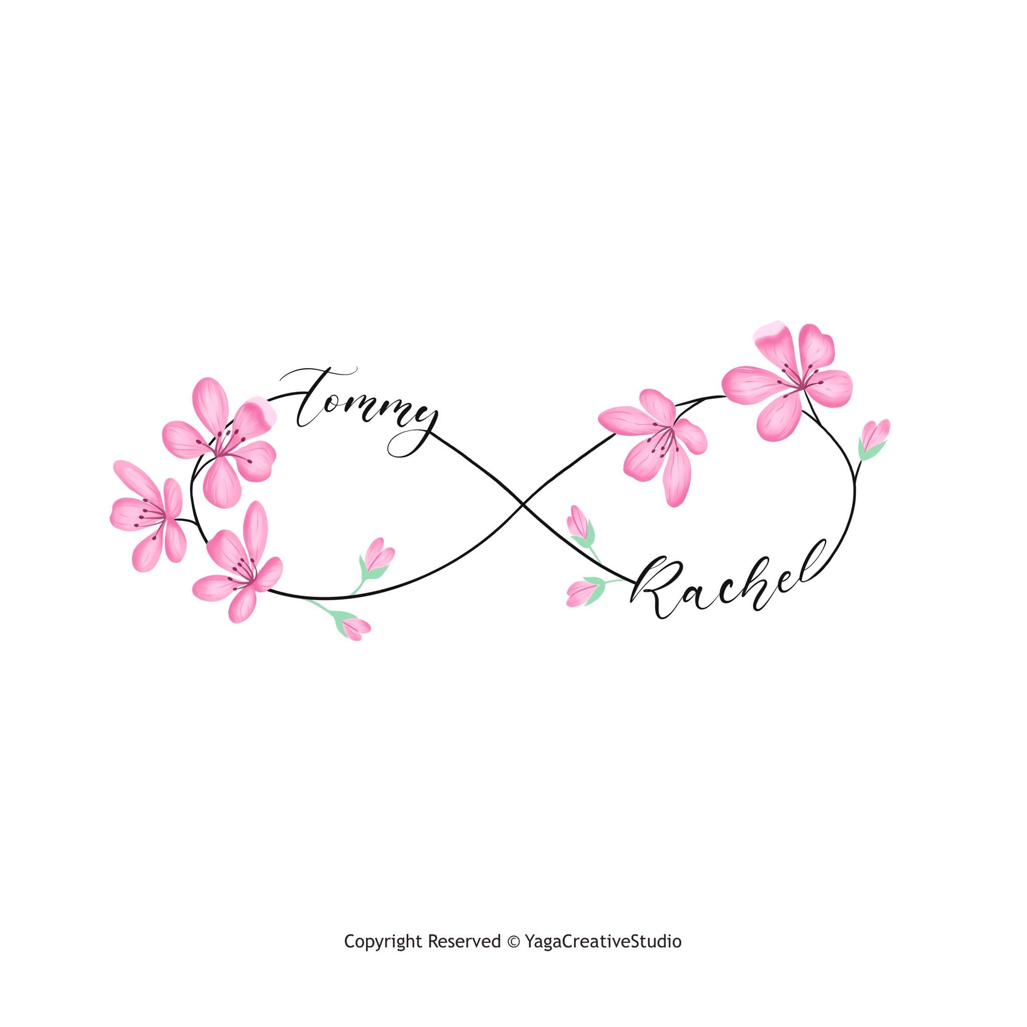 Infinity Symbol Custom Design | Personalized Tattoo Design | Instant ...