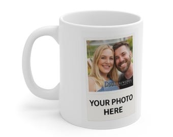 Personalised Photo Mug: Custom Ceramic Coffee Cup for Gifts
