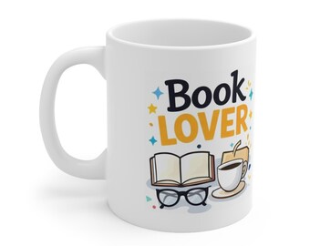 Book Lover Mug Gift, Reading Coffee Mug, Bookworm Gift, Reader Mug, Book Lover Coffee Cup