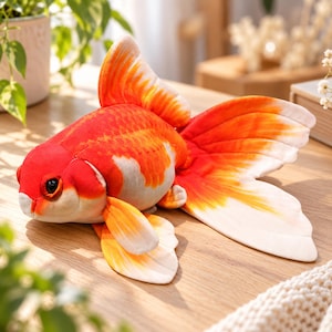 Koi Pluche Kussen Zacht Goudvis Knuffeldier Leuke Cartoon Kussen Geluk Decor Cadeau voor Kinderen Slaapkamer Bank