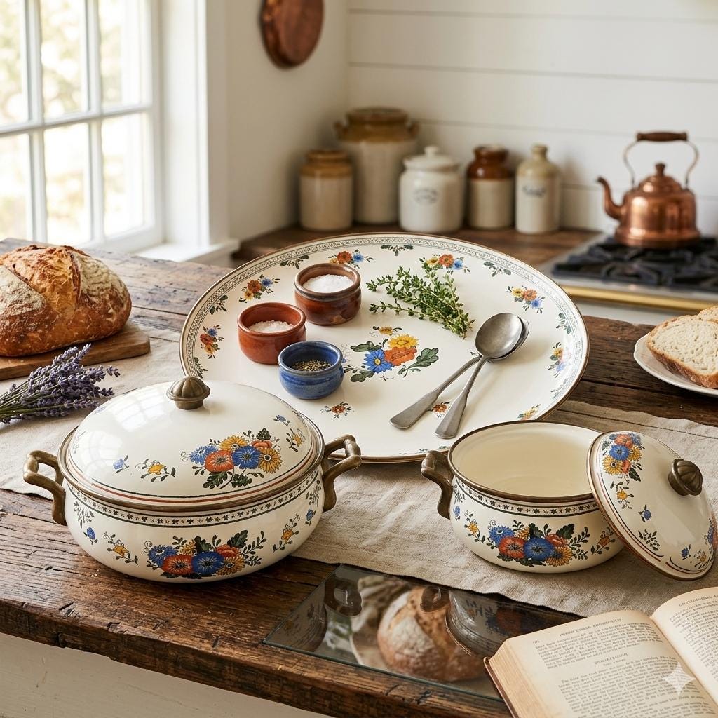 Floral Asta Cookware - Etsy