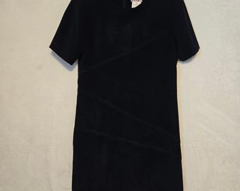 VINTAGE RK Originals Black Sheath Dress Short Sleeve Business Casual Size 12