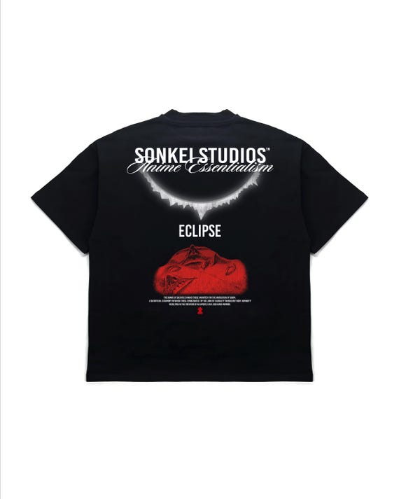 Sonkei Studios ECLIPSE T-Shirt: Heavyweight Cotton, Screen Print Design