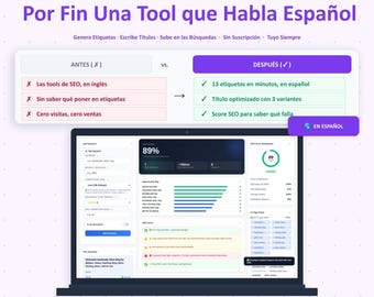 Aparecer en Etsy en Español — Genera Etiquetas y Títulos que Posicionan tu Tienda