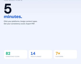 Instagram Content Planner — Planera Instagram-inlägg efter innehållstyp, spåra inläggens konsekvens och missa aldrig ett inlägg