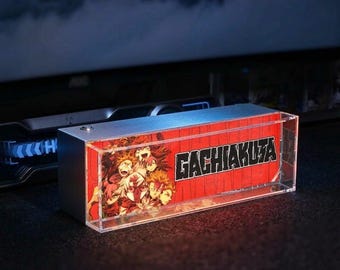 Gachiakuta light box, Anime room decor, manga LED light, otaku desk setup, anime aesthetic room