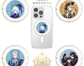 Genshin Impact Fontaine MagSafe Phone Grip | Furina Neuvillette Navia Wriothesley Fan Merch