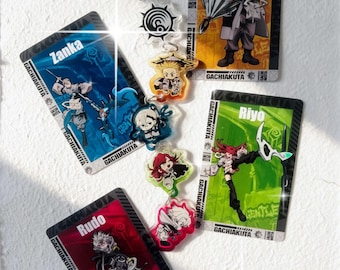 Rudo Enjin Zanka Riyo Acrylic Chain, Gachiakuta Charm, Cleaner Team Keychain, Gachiakuta Merch