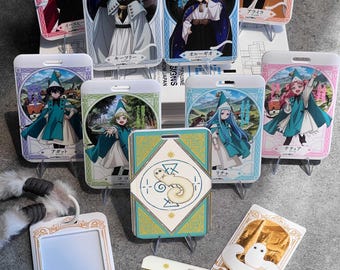 Witch Hat Atelier Card Holder, Anime ID Badge Protector, Qifrey Brushbuddy Card Case, Fits CR80 ID Cards