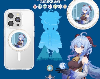 Ganyu MagSafe-telefoongreep/-standaard | Genshin Impact Liyue-fan merchandise