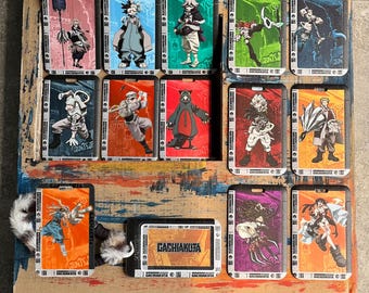 Gachiakuta Badge Holder, Anime ID/Card Protector, Follo Fu Guita Gris Card Case, Fits CR80 ID Cards