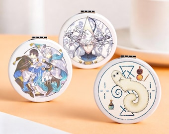 Witch Hat Atelier Pocket Mirror, Unique Birthday Gift for Qifrey/Brushbuddy Fans