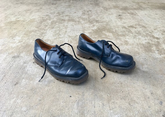 Weltless -- Vintage pair of blue leather Doc Mart… - image 1