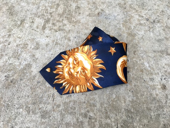 Suns, Planets, And Stars -- Dark blue necktie scat