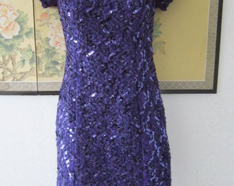 purple sequin dress uk