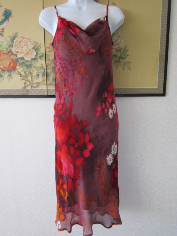 Betty Barclay Red Floral Silk Dress