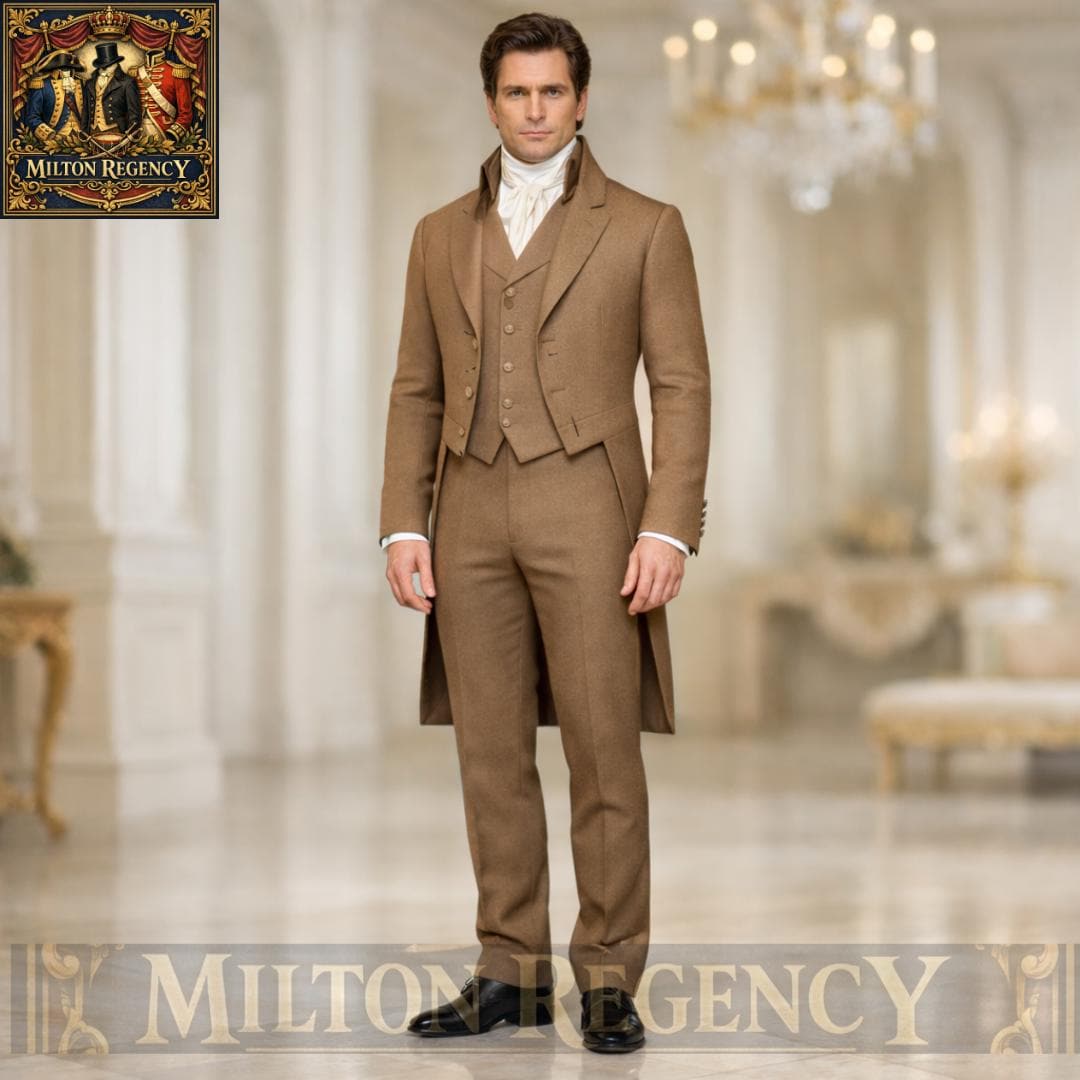 Regency Style Men Regency Era Tailcoat Suit for Men – Victorian Gentleman Costume ...
