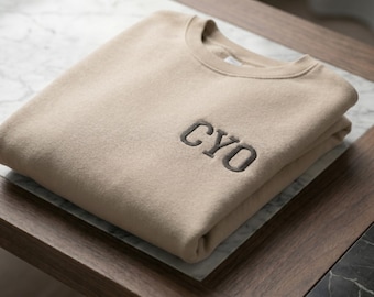 Chief Yapper Offizier Sweatshirt - gestickter lustiger Pullover, minimalistische ästhetische Streetwear, humorvolles Firmengeschenk, ruhige Luxuskleidung