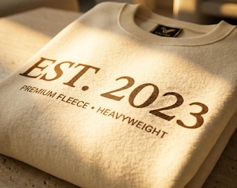 Custom Sweatshirt, Personalized Text Crewneck, Custom Graphic Pullover, DTF DTG Print Gift, Cozy Fleece Top
