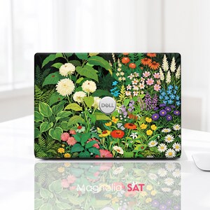 Dell Vostro Laptop Skin Dark Wildflower Meadow Laptop Skin  Personalized Gift For Dell  Xps Latitude Vostro Alienware Precision