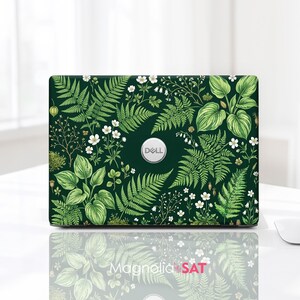 Dell 14 Plus 2-in-1 Precision Dark Green Botanical Laptop Decal  Custom Anniversary Sister Birthday Gift Dell Latitude Vostro Alienware