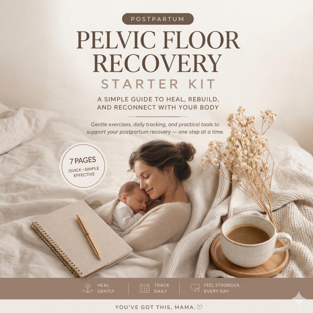Postpartum Pelvic Floor Recovery Starter Kit (printable PDF) - Etsy