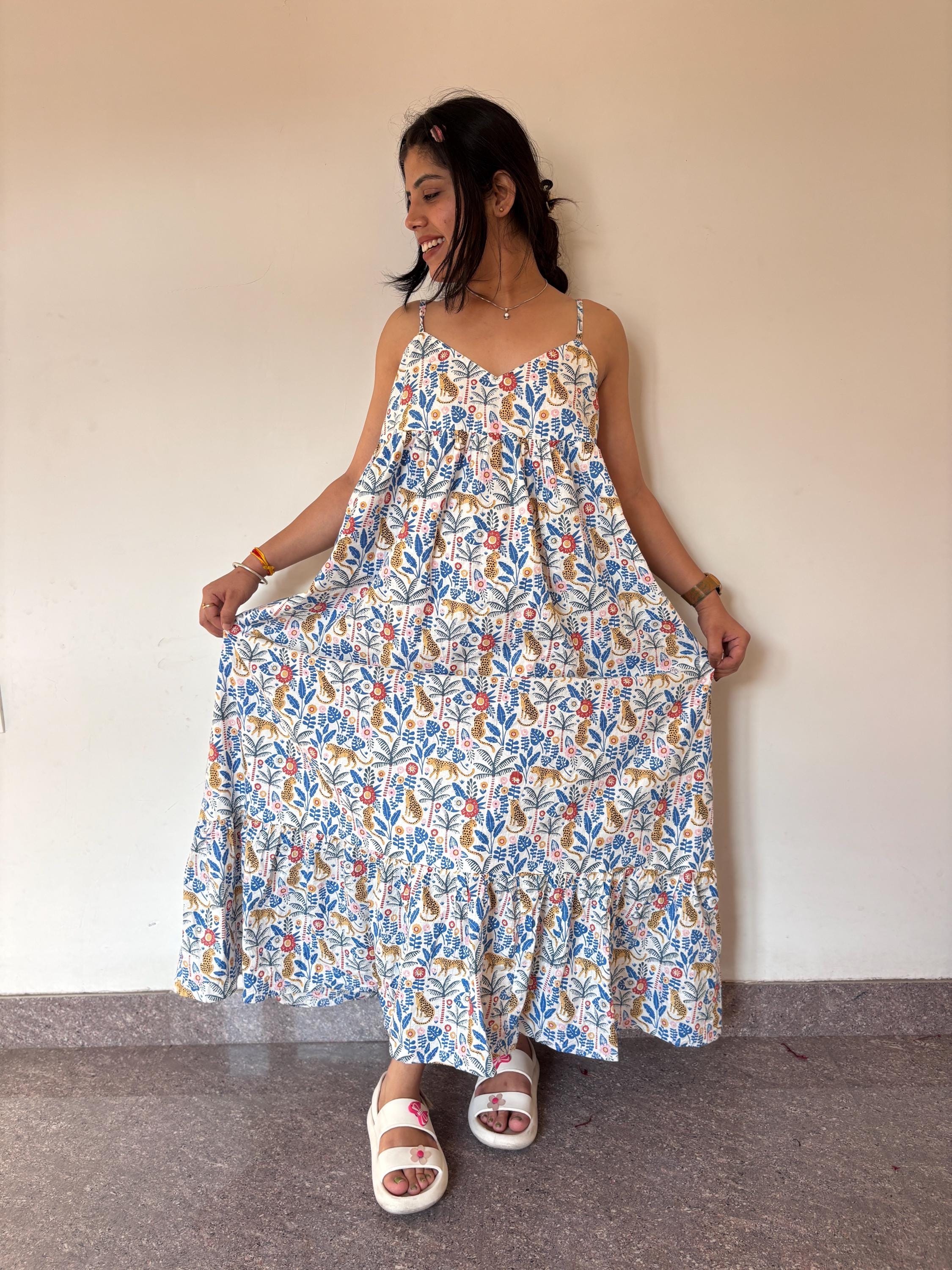 blue hydrangea maxi dress 54 PQ-B {Loud Vibes} Blue Multi Print Dress PLUS SIZE 1X 2X 3X – Curvy  Boutique Plus Size Clothing main image 0