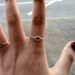 Échantillon .925 Sterling argent mexicain homme maille style Empilage Anneau