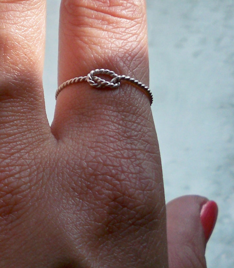 sterling silver tie the knot bracelet