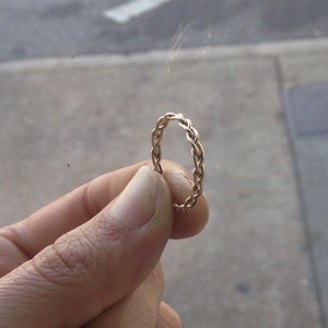 Braided [14k Gold Fill] Stacking Ring - custom made to order